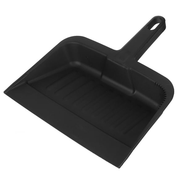 unbranded Push Broom Outdoor Heavy Duty Dustpan Black Plastic For Outdoor Cleaning 1Pcs