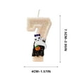thumbnail image 3 of Halloween Number Candles Birthday Candles Glitter Cute Ghost Candles Cake Topper Cake Candles for Party Decoration Halloween Party Supplies, 3 of 5