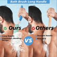 thumbnail image 2 of Long -handled shower back brush, 15.35 'Body brush, long back washing for men, 2 of 5