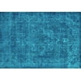 thumbnail image 1 of Ahgly Company Machine Washable Indoor Rectangle Oriental Turquoise Blue Industrial Area Rugs, 3' x 5', 1 of 4