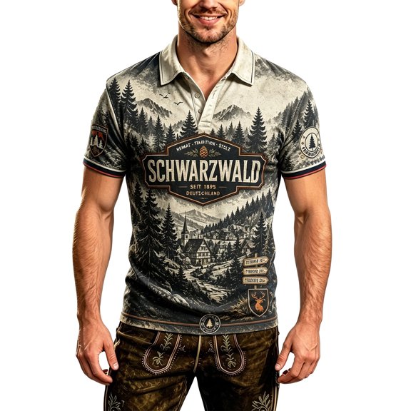 Men's Golf Polo Shirt Festival Graphic Printed Shirt Relaxed Fit Short Sleeve Casual Tee