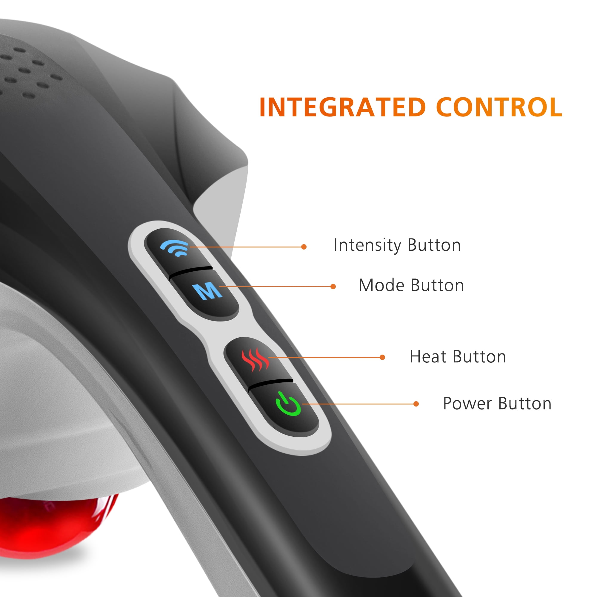 Snailax Cordless Handheld Back Massager with Heat,Deep Tissue Percussion  Massager, 3 Sets of Dual Pi…See more Snailax Cordless Handheld Back  Massager