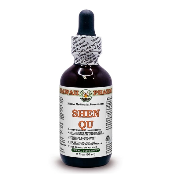 Shen Qu (Massa Medicata Fermentata) Dry X ALCOHOL-FREE Liquid Extract. Expertly Extracted by Trusted HawaiiPharm Brand. Absolutely Natural. Proudly made in USA. Glycerite 2 Fl.Oz