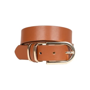 Time and Tru Women's Mixed Loops Belt, Cognac