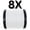X8 White, variant on Reaction Tackle X8 8-Strand Braided Fishing Line – Super Strong Abrasion-Resistant PE Braid – Long Cast, Zero Stretch – Freshwater & Saltwater - Aqua Camo - 100LB / 1000yd