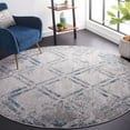 thumbnail image 2 of SAFAVIEH Vogue Warwick Geometric Area Rug, Grey/Blue, 6'7" x 6'7" Round, 2 of 8