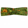 thumbnail image 1 of Floral Headband, Funky Flower Foliage Bush with Fractal Retro Jungle Art Design, Elastic and Soft Women's Bandana for Sports and Everyday Use, Grey Red Coconut, by Ambesonne, 1 of 3