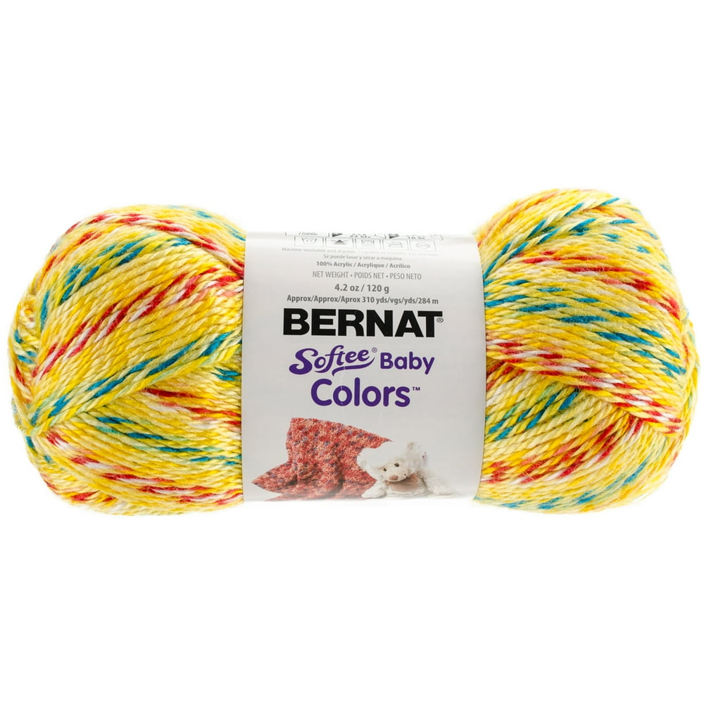 Bernat Softee Baby Yarn ColorsYellow Rainbow