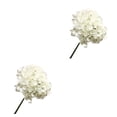 thumbnail image 1 of Wosthever Rama de hortensia artificial de seda para el hogar, jardín, bricolaje, de simulación, flores decorativas para decoración de Blanco 2piezas, 1 of 6