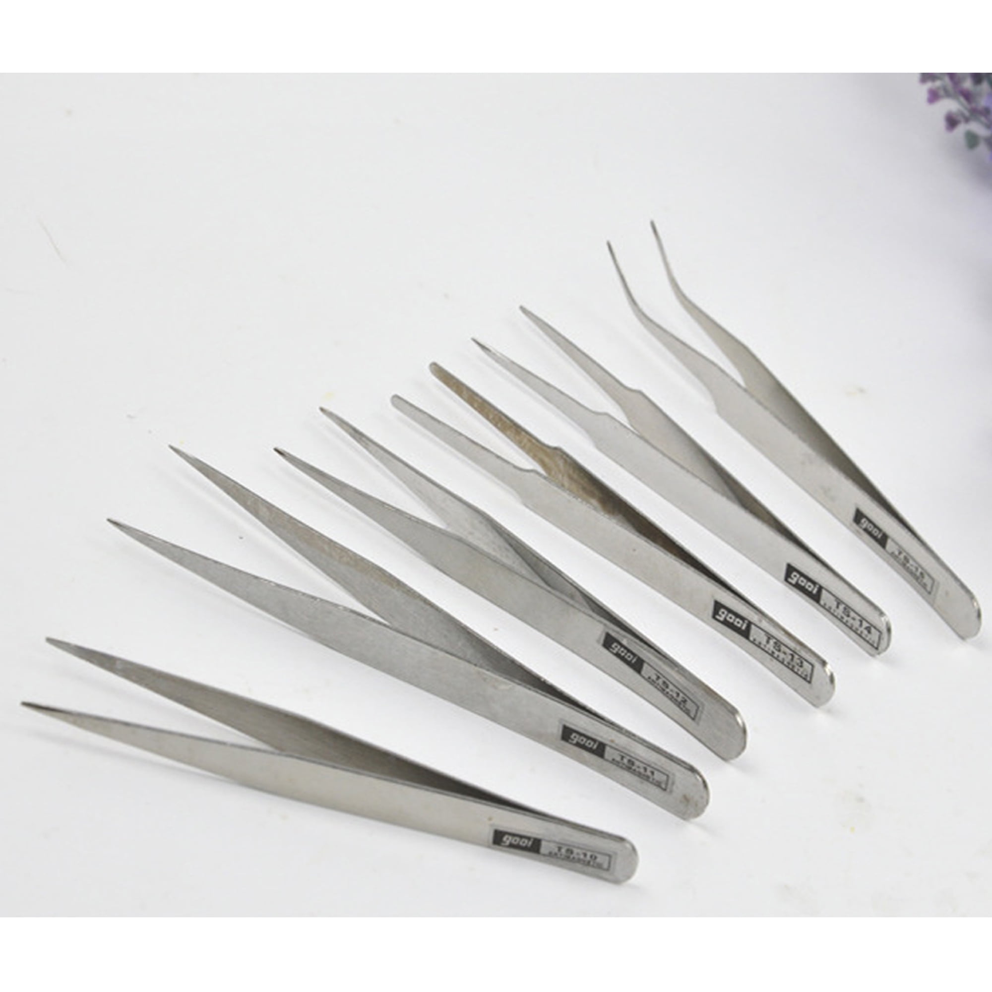Top Quality New 4 x Pieces Hobby Tweezer Set Long Durable Stainless Steel
