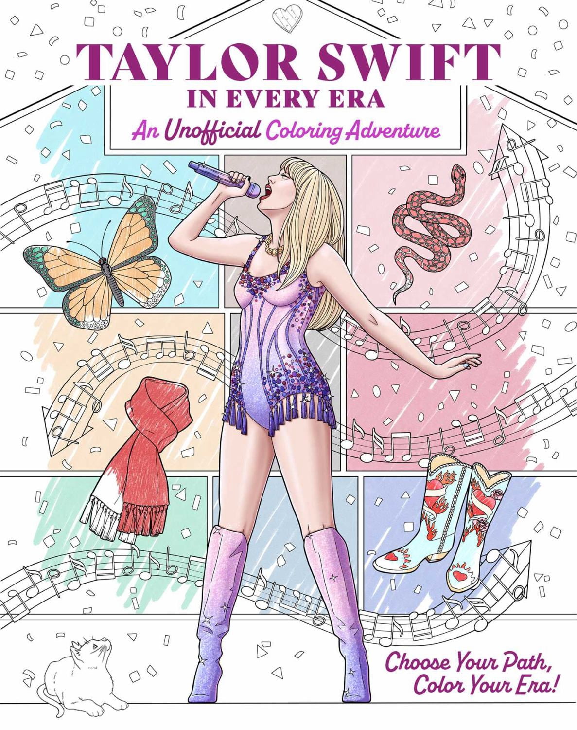Taylor Swift in Every Era: An Unofficial Coloring Adventure (Paperback)