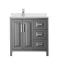thumbnail image 7 of Wyndham Collection Wcv252536s-Qtz-Unsmxx Daria 36" Free Standing Single Basin Vanity Set -, 7 of 7
