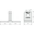 thumbnail image 2 of ABUS 115/100 Hasp,Fixed,Zinc Plated,PK2, 2 of 2