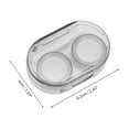 thumbnail image 3 of Unique Bargains 1 Set Contact Lens Case Simple Oval Lens Storage Case Gray, 3 of 5