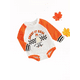thumbnail image 1 of Body De Cuello Redondo De Manga Larga De Color De Contraste De Bebé NiñA De Halloween XBTCLXEBCO Naranja;9-12 Meses, 1 of 6