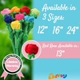 thumbnail image 2 of Juguete de flor de Rosa de peluche Sailing con Tallos flexibles colorido 8 piezas, 2 of 4