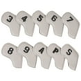 thumbnail image 1 of 10 Uds. Cubiertas de cabeza de hierro para Golf cubiertas de cabeza de hierro para Golf 3,5,6,7,8,9,a,P,S funda protectora para tacos de Golf fundas, 1 of 8