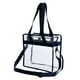 thumbnail image 1 of Bolso de hombro transparente Bolso de playa de verano de PVC Bolso bandolera Bolso para mujer Señora Mujer (Negro), 1 of 6