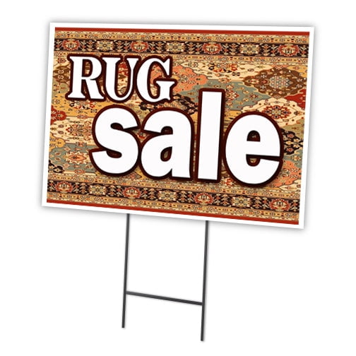 SignMission C-1824-DS-Rug Sale 18 x 24 in. Rug Sale Yard Sign & Stake