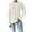 White, variant on Kaemgyyd Women's Long Sleeve Pullover Fall Winter Warm Cable Knit Sweaters Casual Slim Crew Neck Lightweight Tops