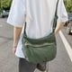 thumbnail image 5 of Bolso bandolera de lona para mujer Bolso bandolera simple Moda para viajes Trabajo (Verde), 5 of 8