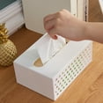 thumbnail image 3 of Joernso Tissue Box Wall Mounted Large Capacity ABS Stable Punch-free Napkin Holder Case Household Supplies, 3 of 8