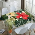 thumbnail image 4 of Plant Leaf Floral Foliage Palm Tablecloth Decor Tropical Jungle Palm Table Cloth Dining Room Kitchen Table Cover 60" X 84" Oblong/Rectangle, 4 of 6