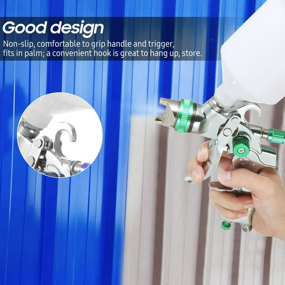 Geevorks Gravity Feed Air Spray Gun HVLP Sprayer Paint