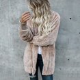 thumbnail image 3 of Women Teddy Bear Fluffy Fleece Hooded Jackets Coat Outwear, 3 of 5