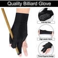 thumbnail image 4 of 8 Pcs 3 Fingers Pool Gloves Billiards Left Hand Shooters Snooker Cue Sport Glove Show Gloves Predator for Women Men Billiard Shooters Carom Sports Accessories, 4 of 7
