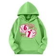 thumbnail image 2 of shqvo Girls Valentine's Day Party Hoodie, Cute Heart Print Long Sleeve Hooded Pullover for Kids 3-14Y, 2 of 4