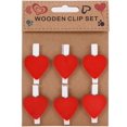 thumbnail image 2 of 48 pcs Red Heart Wooden Mini Clothespins(48 Pieces) Small Clothes Pins- Clothespins for Crafts Photos Wooden Paper Picture Clips Decorative Little Clothes Pins for Hanging Pictures (48, Red Heart), 2 of 8