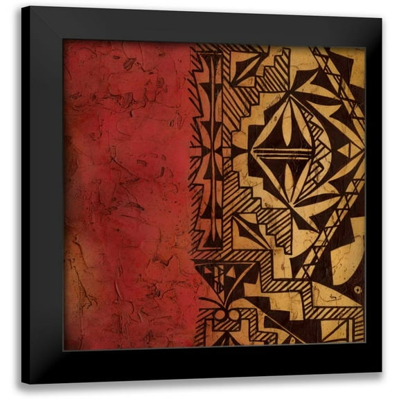Zarris, Chariklia 12x12 Black Modern Framed Museum Art Print Titled - Native Tradition I