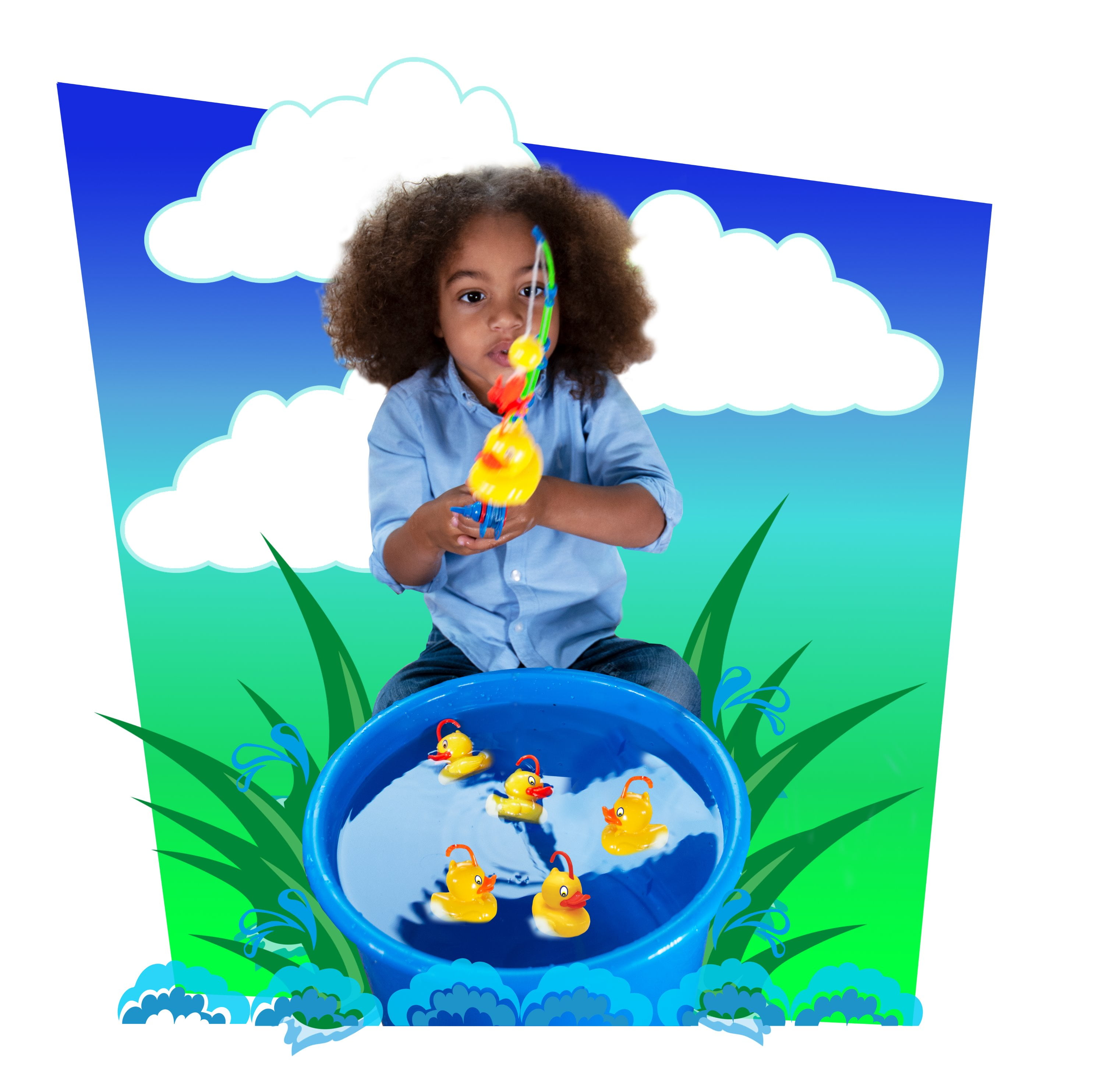  LeDiYouGou Duck Fishing Game Toy for Kids-Cute