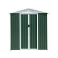 thumbnail image 7 of EXRACING Shed 6*4 ft Outdoor Metal Storage Shed with Double Door Steel Garden Shed Double Slope Roofs,Green, 7 of 7