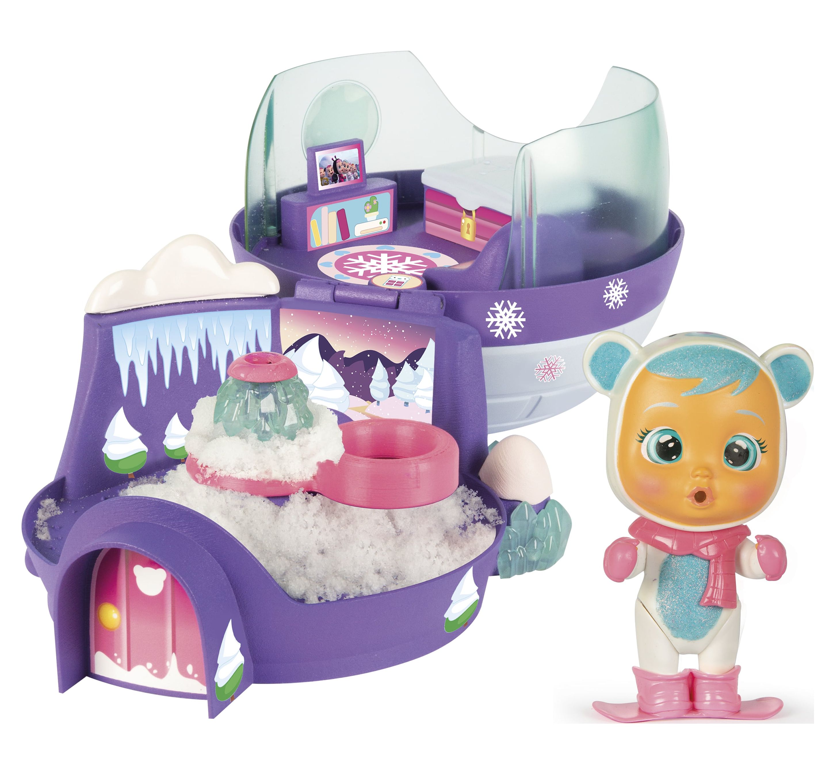 Cry Babies Magic Tears Kristal's Igloo Doll Playset, 8 Pieces - image 3 of 7