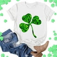 thumbnail image 7 of Baqcunre T Shirts for Women,Casual St. Patrick's Day Print Top Short Sleeve Round Neck T-shirt Top,St. Patrick's Day Shirts for Women Womens Tops,Graphic Tees for Women White S-XXL, 7 of 7