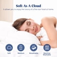 thumbnail image 2 of Almohada Puredown King Size, paquete de 2 unidades, con plumas de ganso suaves, 2 of 8