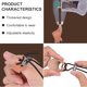 thumbnail image 1 of Guante de caza DQrwqpou ergonómico tiro con arco anillo para pulgar protector de lengüeta, 1 of 6
