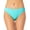 Blue, variant on California Waves BLUE Juniors' Textured Hipster Bikini Swim Bottom, US Large