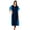 Blue, variant on Bimba Womens Cotton Kaftan Long Pannel Kimono Caftan Elastic Waist Night Wear