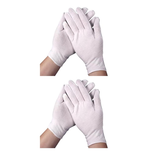 Sonducket 12 pares de guantes de algodón blanco para mujer, manopla de trabajo, guante hidratante , Protector de manos, hogar, cocina, Type3 NO3