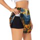thumbnail image 1 of Balery Elegant Sunset Sunflower Pantalones cortos deportivos para mujer con forro y dos bolsillos, elásticos, para entrenamiento, gimnasio, yoga-XX-Large, 1 of 7
