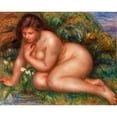 thumbnail image 3 of Renoir, Pierre-Auguste 14x12 Black Modern Framed Museum Art Print Titled - Bather Gazing at Herself in the Water 1910, 3 of 5