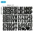 thumbnail image 2 of Uxcell Alphabet Letters Numbers Stickers, 6 Sheets Self Adhesive Large Decal Black, 2 of 6