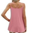 thumbnail image 4 of Njoeus Womens Summer Tops Camisole Tops for Women Summer Tank Tops for Women 2025 Spaghetti Strap Tunic Shirts Vacation Outfits Casual Trendy Clothes Blouse Plus Size Women Summer Savings, 4 of 8