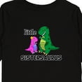 thumbnail image 4 of Inktastic Little Sistersaurus Girls Long Sleeve Toddler T-Shirt, 4 of 5