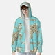 thumbnail image 2 of Balery World Travel Line Icons Map Sudadera ligera de manga larga con capucha y protección solar UPF 50+ para hombre y mujer, ideal para pesca y running-Medium, 2 of 7