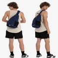 thumbnail image 5 of WATERFLY Unisex Large Capacity Nylon Sling Cross-Body Shoulder Chest Bag,Dark Blue, 5 of 7