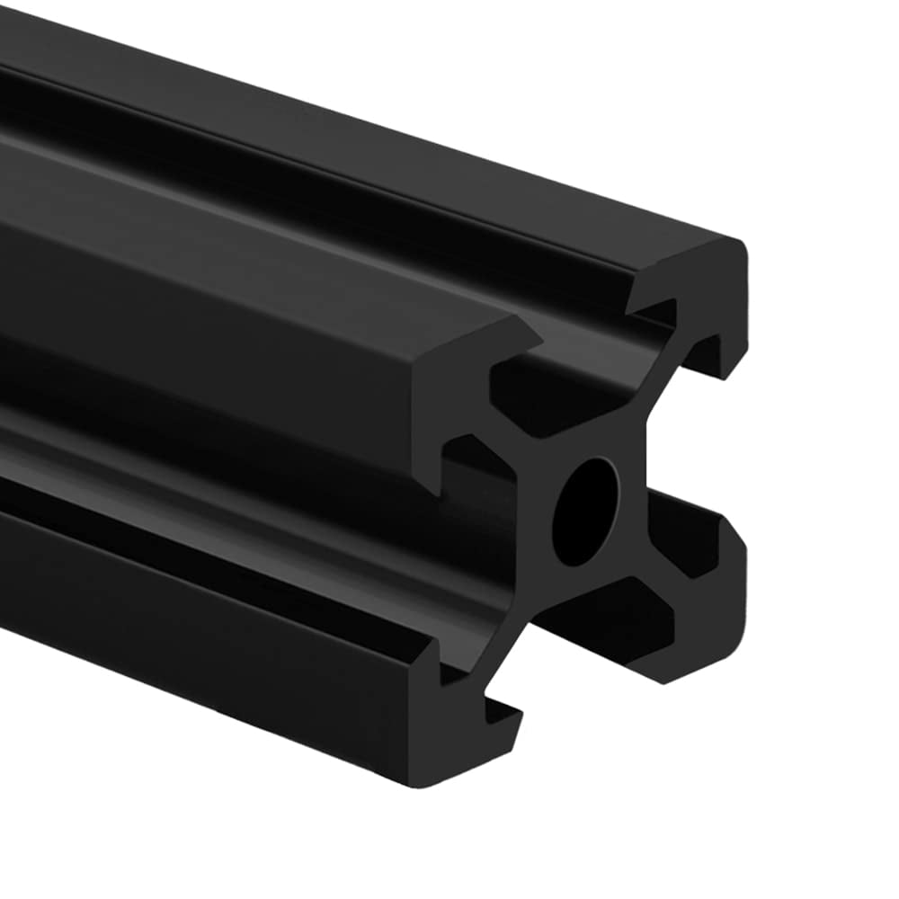 2-Pack 1000mm V-Slot 2040 Aluminum Extrusions - Black Anodized Linear Rails For CNC & 3D Printer Builds
